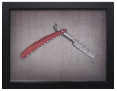 Straight Razor Drawing