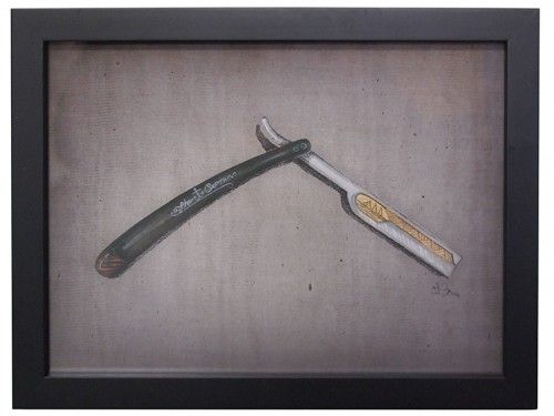 Straight Razor Drawing