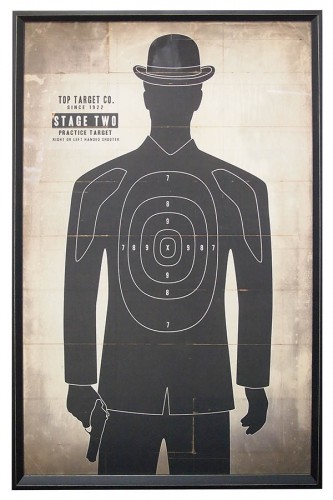 Shooting Range Target Sign