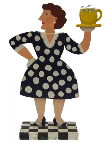 Coffee Waitress Figure