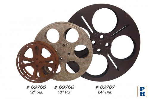 Film Reel Wall Decor In Theater Concessions