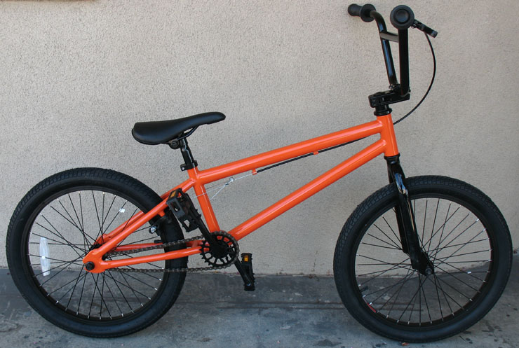 bmx orange and black