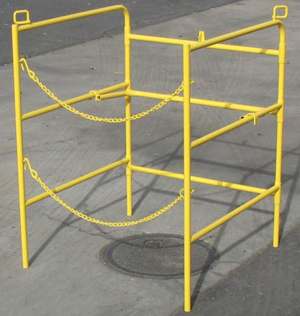 manhole cover guard rail