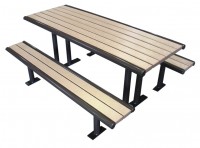 campsite picnic type table and bench