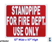 Standpipe Sign