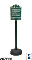 Dog Park Sign with Post