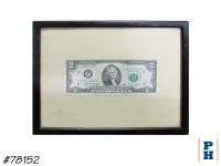 Framed $2 Bill