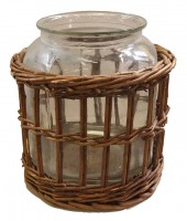 bottle in basket