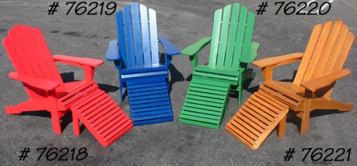 Adirondack Chair & Ottoman