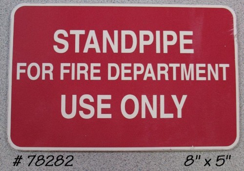 Standpipe Sign