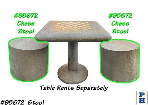  Chess Table Set, Stool Only