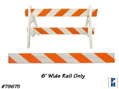 Traffic Barricade: 6` Rail Only