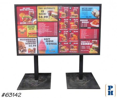 Drive Thru Menu Sign