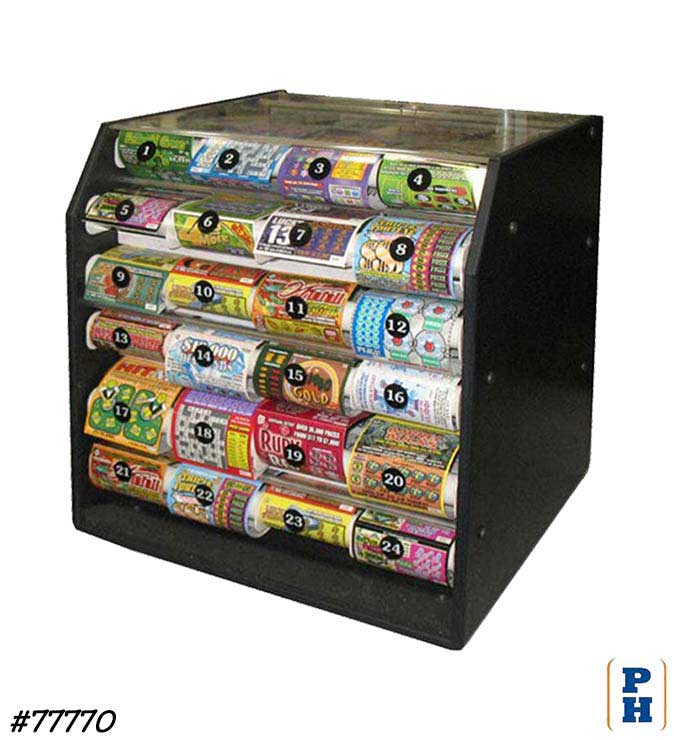 Lottery Scratcher Dispenser in Convenience Store