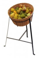 Wicker Basket & Stand