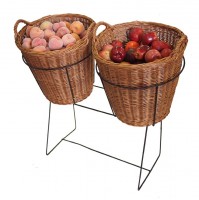 Wicker Basket & Stand