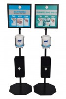 Hand & Shopping Cart Sanitizing Station