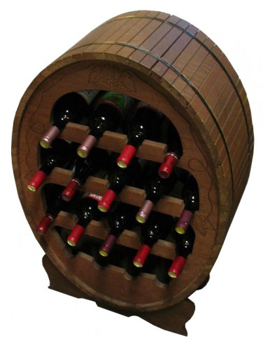 Barrel shaped online wine rack
