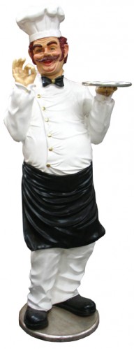 chef - baker, lifesize figure