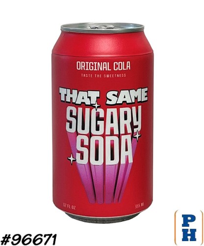 Soda Can with Cleared Label
