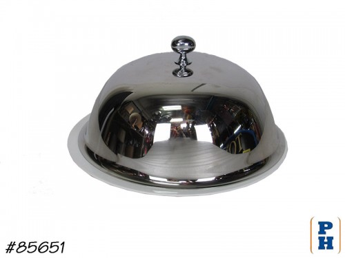 Serving Plate with Chrome Lid