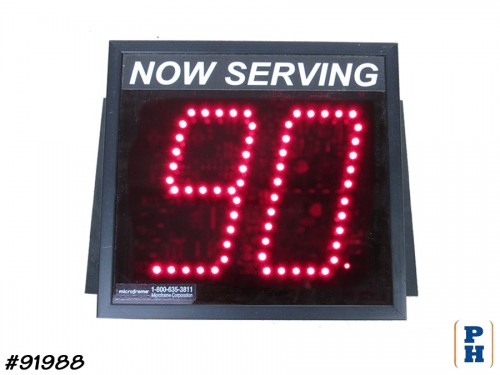 Take A Number Electric Sign