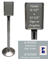 Stanchion Sign Holder
