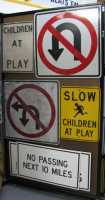 Traffic Signs (Panel #09), No U Turn, Children at Play