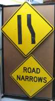 Traffic Signs (Panel #15), Road Narrows