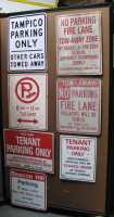 Traffic Signs (Panel #43), Parking Only