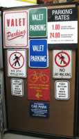Traffic Signs (Panel #45), Valet, Jay-Walking