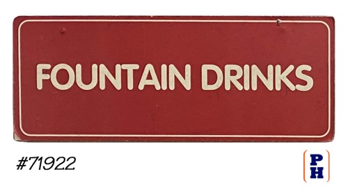 Fountain Drinks Sign
