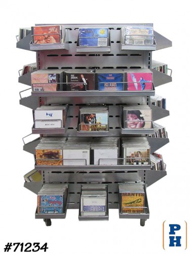 Video Store Triangle Rolling Rack