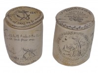 Scrimshaw Jar