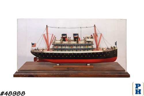Model Passenger & Cargo Ship, Vintage
