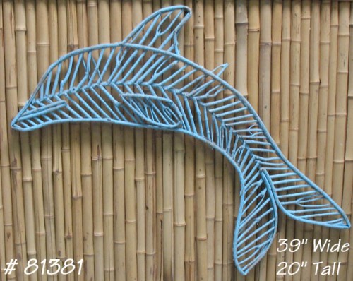 Wicker Dolphin