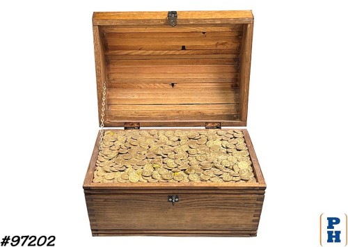 Treasure Chest with Gold Coins