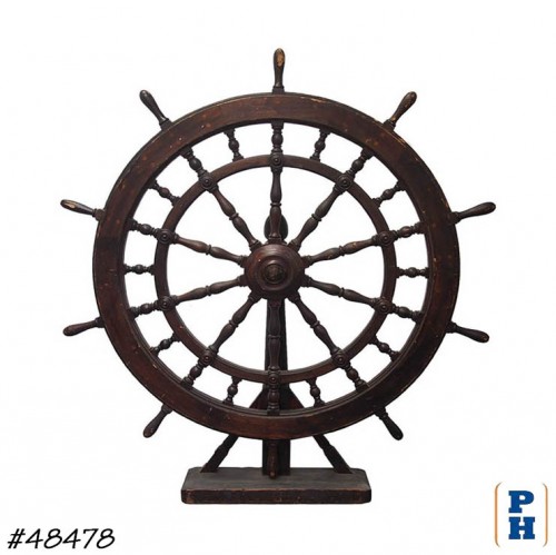 Ships Wheel Steering Station