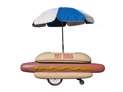 hot dog cart