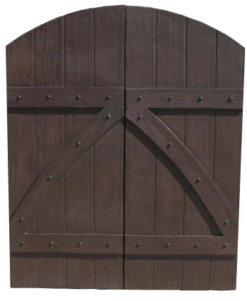 arch top shutters