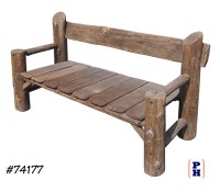 Campsite Log Bench