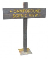 Campsite Wood Sign