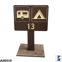 Campsite Wood Sign
