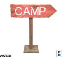 Campsite Wood Sign