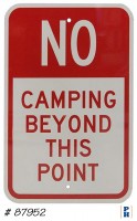 campsite sign