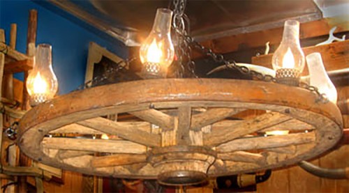 Wagon Wheel Chandelier