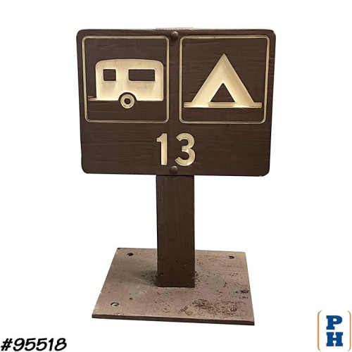 Campsite Wood Sign
