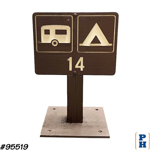 Campsite Wood Sign