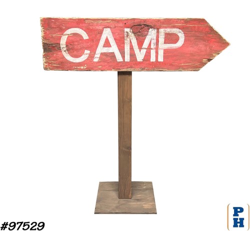 Campsite Wood Sign