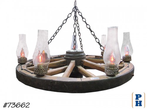 Wagon Wheel Chandelier